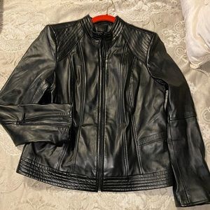 All leather jacket - GILI - black